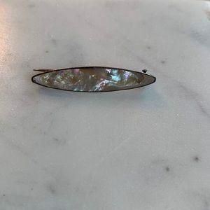 Sterling Silver Abalone Vintage Pin
